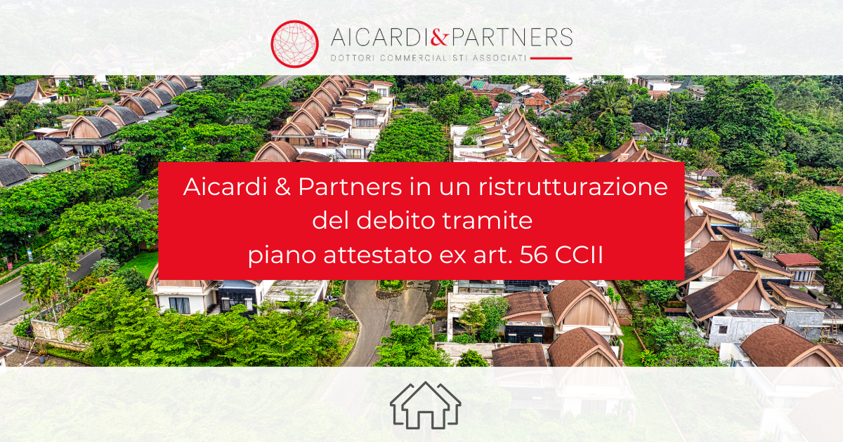 Real Estate | Ristrutturazione del debito tramite piano attestato ex art. 56 CCII