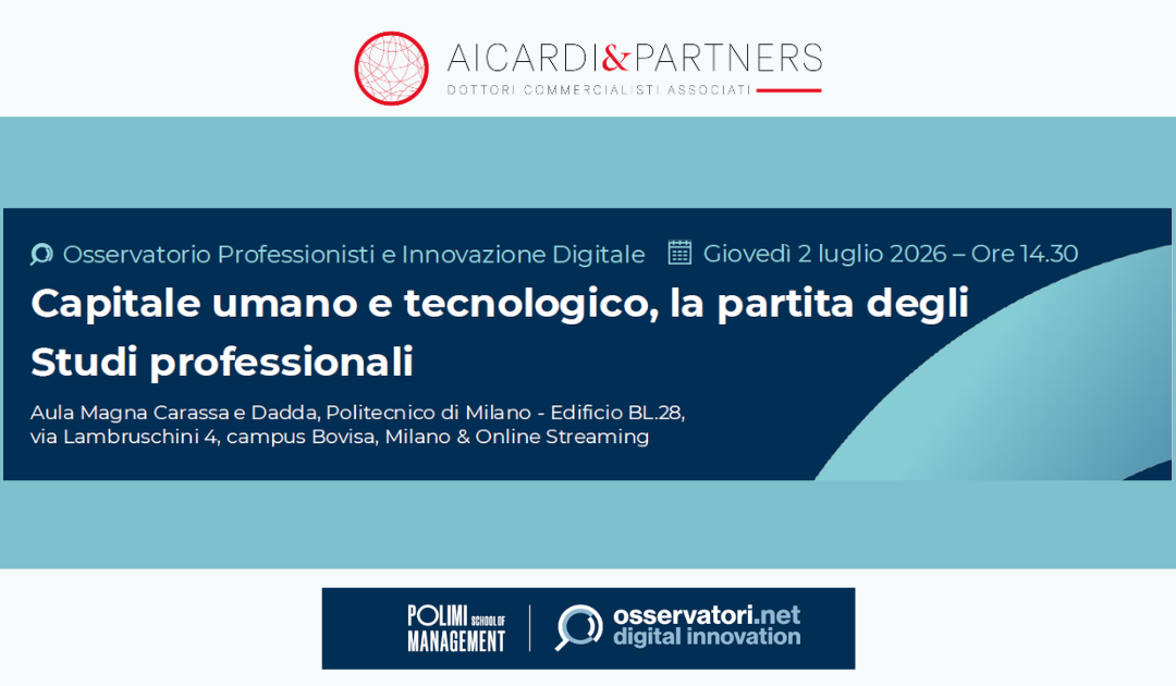 Human and technological capital: Filippo Forlani speaks at the Politecnico di Milano Professional Firms Observatory conference